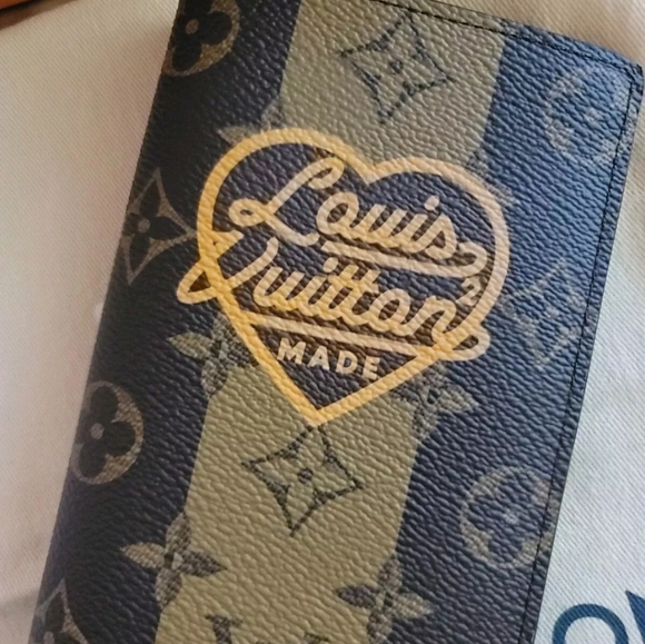 Louis Vuitton Brazza Monogram Stripes Coated Canvas Wallet Virgil Abloh x NIGO - Picture 9 of 16